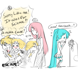 (dumb) science experiment: what will miku’s reaction be to luka getting hurt test:                 later:  catch: do not actually severely hurt luka conclusion:  this was a bad idea. not repeatable.    