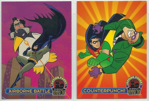 schemingminor: Penguin and Riddler cards from The Adventures of Batman and Robin (but it uses the B:
