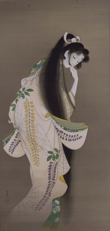 “Flame” by Uemura Shoen, 1918