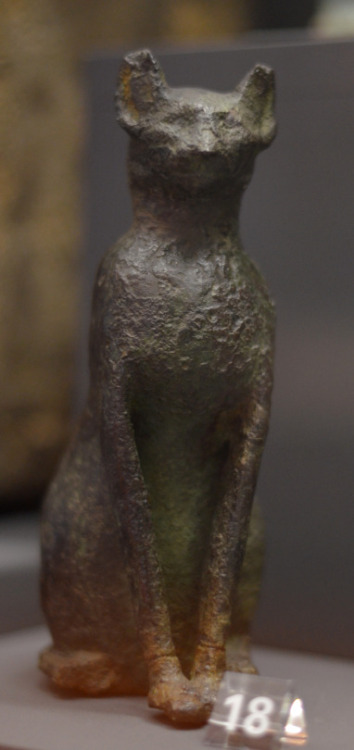 &ldquo;Bronze figure of goddess Bastet, c. 1069-664 B.C.E., geographiccal origin unknown. At the