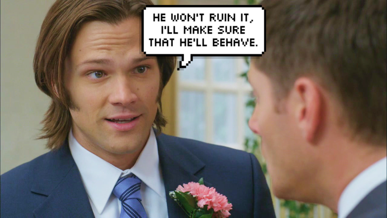 charlie-bradcherry:  Supernatural? More like Super-silly (series) [16/?]: There goes
