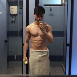 6sg:  eugenehodejun: Always the same type of post-shower selfie but the previous one was almost two months ago! Teehee. Love it. http://6sg.tumblr.com/archive