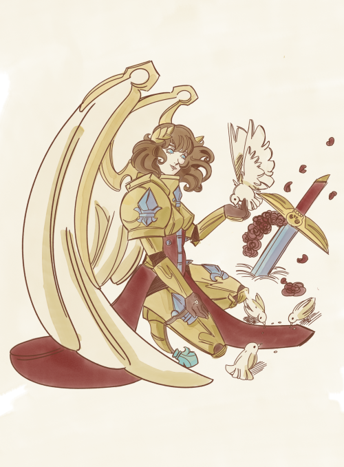 She Is With Her Doves :3c (Also GW Give Her A Laurel Crown, Please)