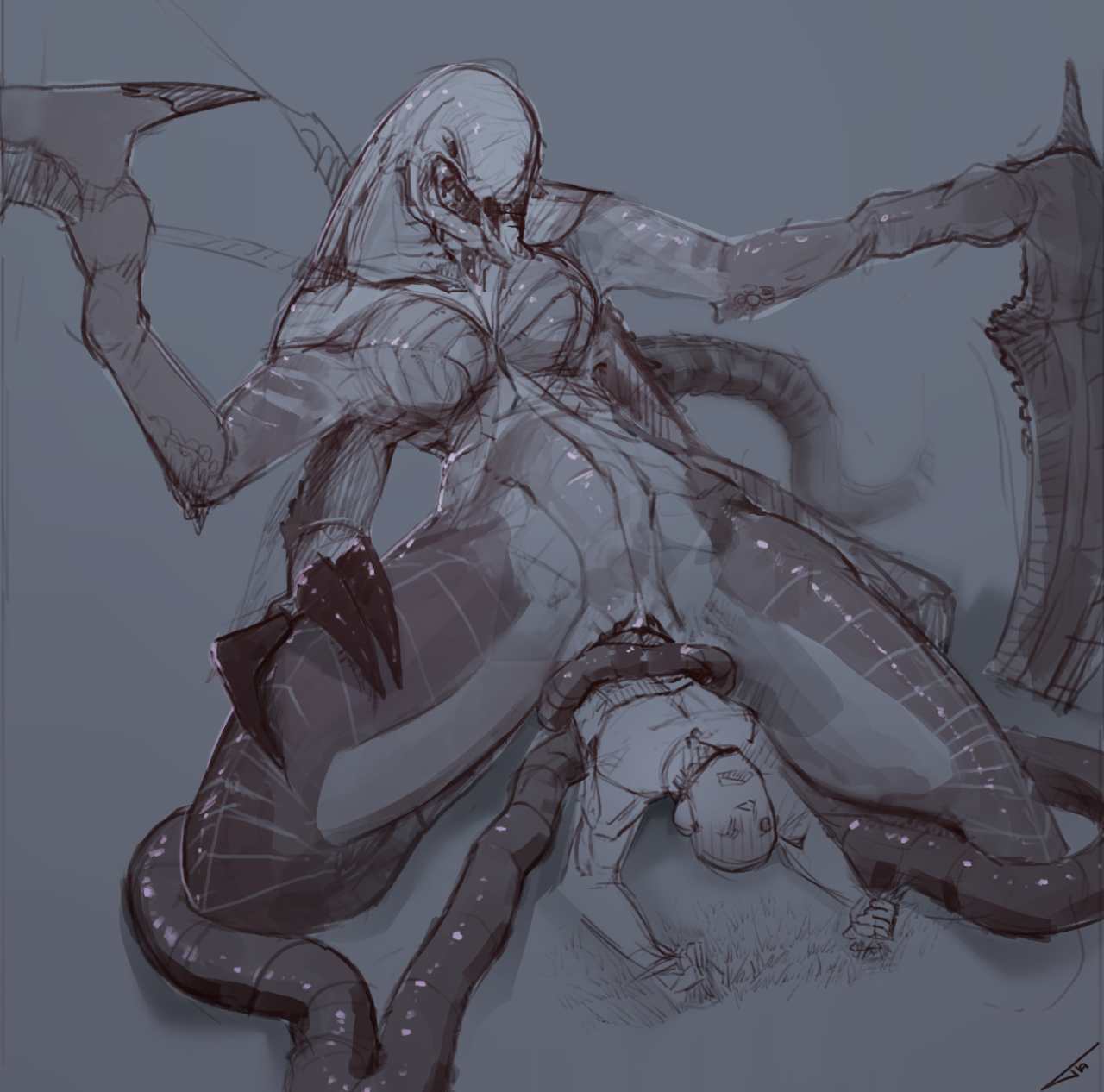 tinyfaceart:  The return of the lovely wraith.If the dick is too small, just take