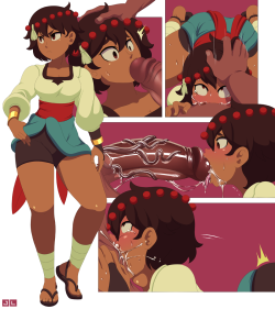 jlullabyme:    hey guys, been a while again and i apologize for that :( been busy as you know so i thought id make it up with just a fun little 1 page comic of Ajna! thinking about making more random pages here and there when time passes but not entirely