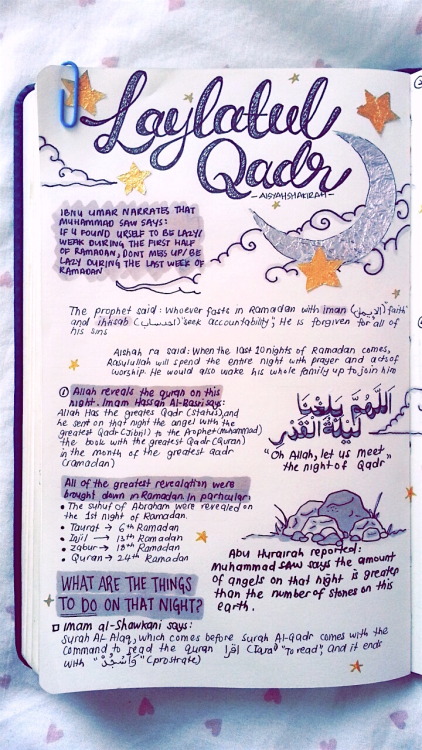 RAMADAN DAY 21: LAYLATUL QADRWe made it to the last 10 days, alhamdulillah! Laylatul Qadr can happen