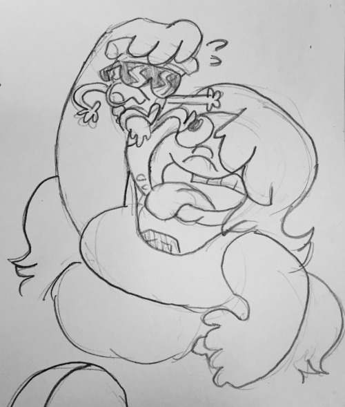 princessbowserkoopa:i feel like this’ll be the cutest and most fun crossover cartoonnetwork’s gonna have yet  yea cause and old man claiming to be everyone’s uncle and grampa hugging someone ten year old boy is cute. :/