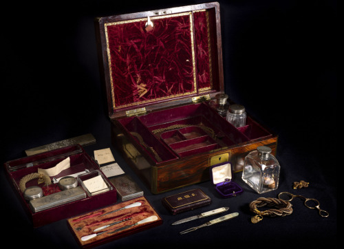 deborahlutz-blog:Mary Shelley’s dressing caseShelley kept relics of the ones she loved—collecting th