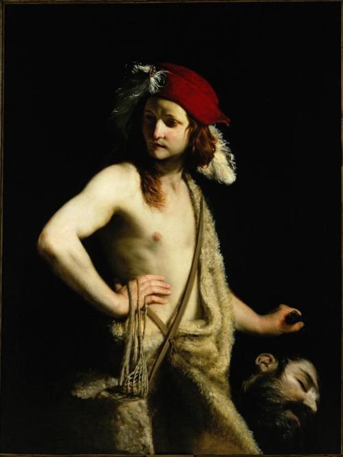 designedfordesire:  David Holding Goliath’s Head (1650), Guido Cagnacci (1601-1663)Source: ars-videndi