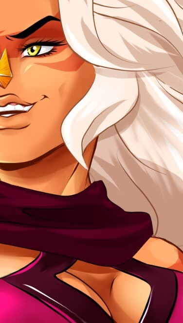 Previews of my piece for @jasperzine! Just one page in a book packed full of Jasper-centric works to celebrate a legendary quartz 🌋💥   Don’t forget pre-orders come with EXTRA great Jasper goodies you can’t get anywhere else (like a beachy postcard