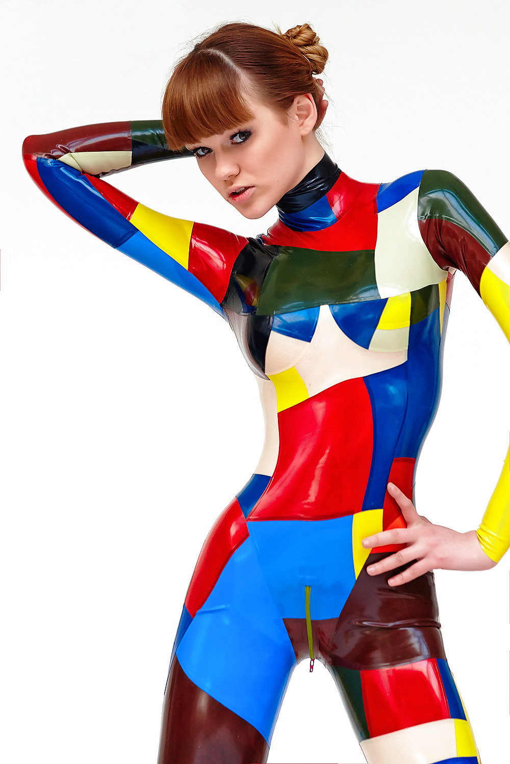 allanon1960:MultiColoured Catsuit, Alexandra Potter