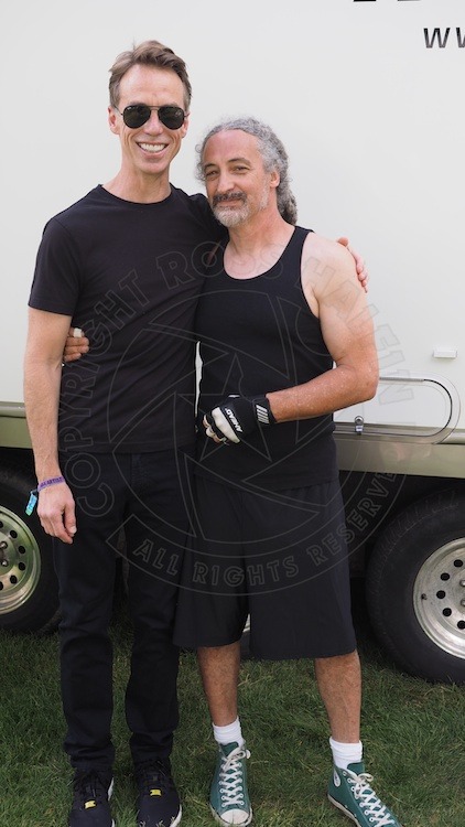 chriscornellperu:  Matt Cameron and Mike Bordin (Faith No More) Hyde Park (July 6) 