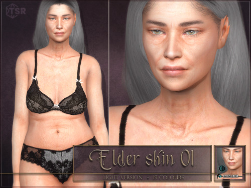 Elder Skin 01  - Light version (TS4)DOWNLOAD Medium&Dark version: LINKFull-coverage skinHQ compa