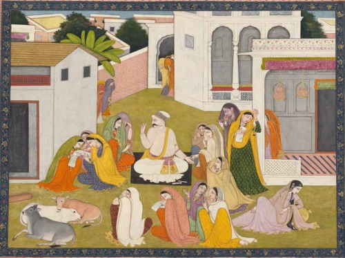 Uddhava consoling the women of Braj 