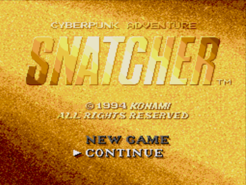 A little love letter to one of my favorite video games, Hideo Kojima’s Snatcher Released in the US for the Sega CD system in the mid 90’s, it became one of the rarer discs for the system (seriously, it goes 200  on ebay often). It was a little