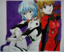 Evangelion drawing by Rextian 