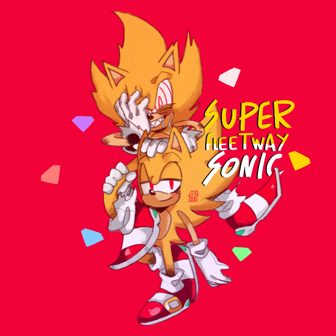 Dark Hyper Sonic and Dark Sonic.EXE V.S. Fleetway Super Sonic