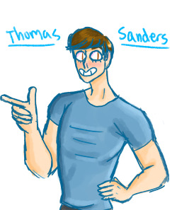 thatsthat24:  paintdoesart:aaah Thomas Sanders seems like he’d be a really cool guy to talk to or be friends withmost positive dude I’ve seen so I wanted to draw him cause I need that kinda positivity you feel mecheck him out at thatsthat24 Oh my