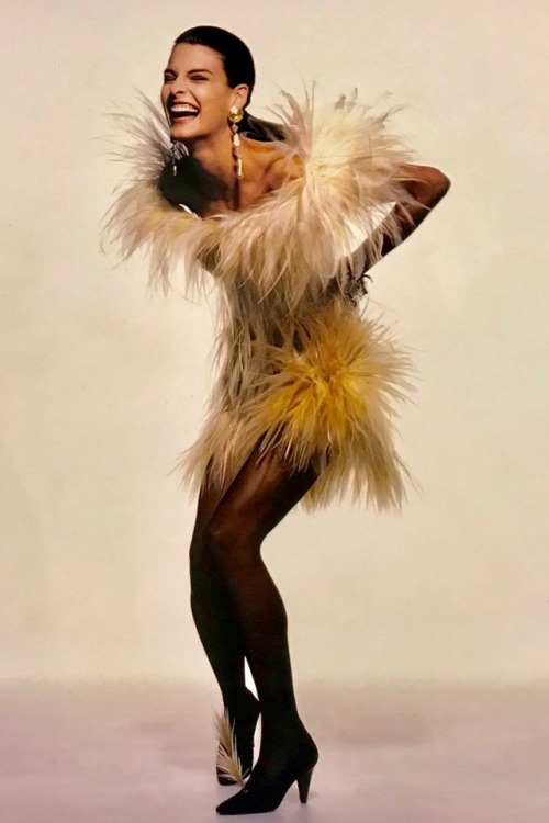 2maul: linda evangelista in yves saint laurent by patrick demarchelier, 1987