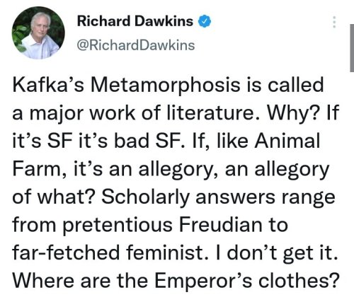 deergirlanarchist:God Richard Dawkins is a moron