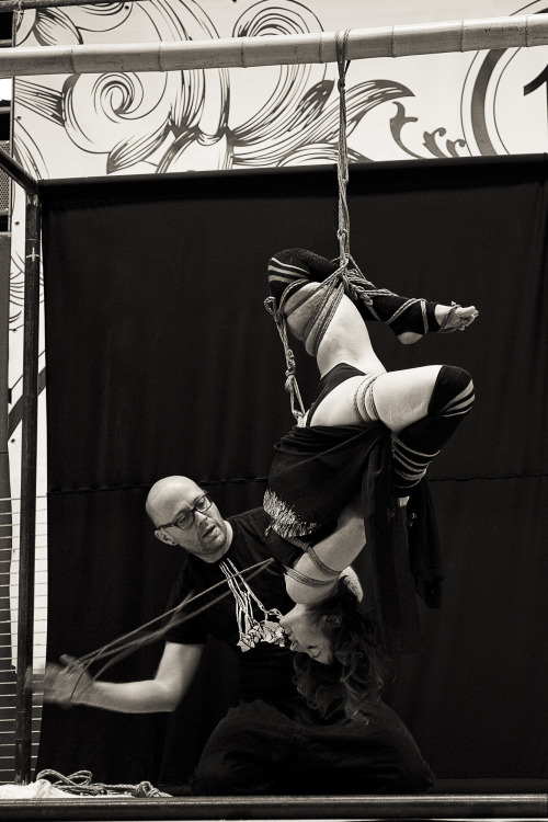 amaury-grisel-shibari: @franckievega & Amaury Grisel on stage 