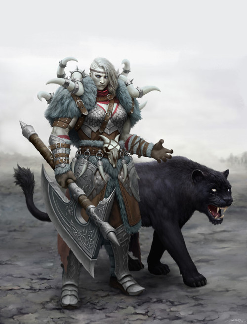 panther &amp; warrior  Maxi Hoy www.artstation.com/artwork/9W3wy