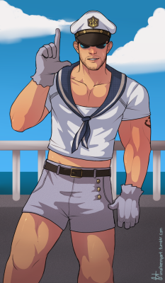 unafkennyart:  Chris Redfield fanarts. Him in his new alternate costume for Revelations. :T lol 