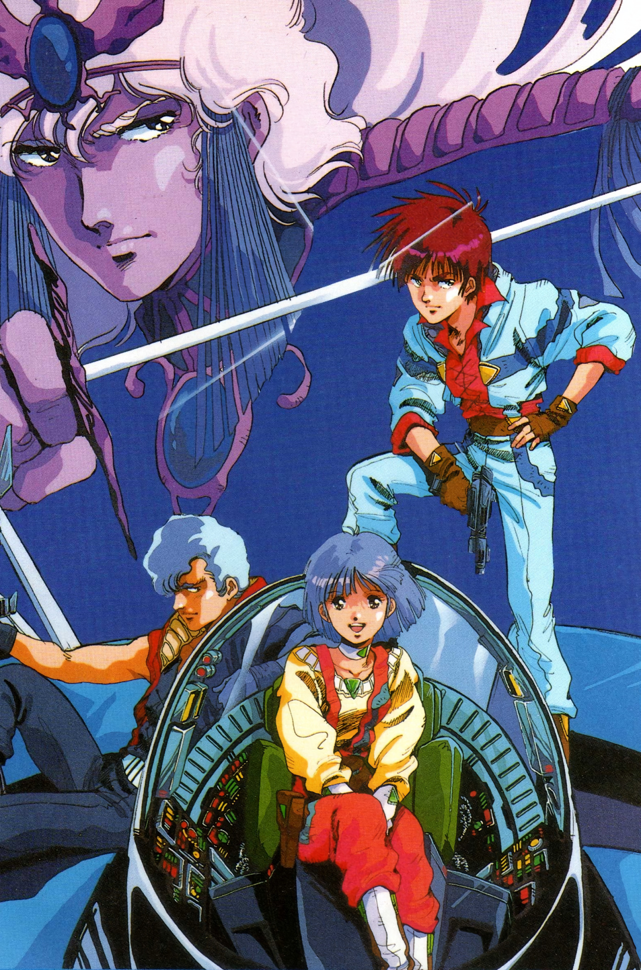animarchive:    Salamander OVA - illustration by Haruhiko Mikimoto (Cellu Works,