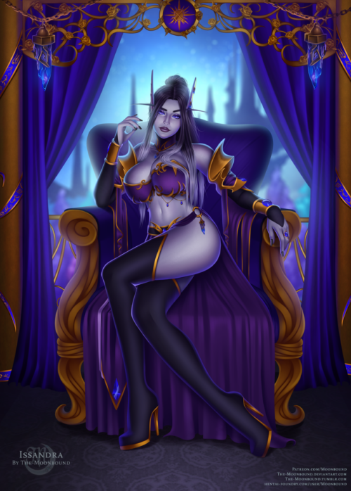 Winner of February’s Pinup of the Month poll, Issandra ♥ She’s Elveren’s aunt and role model, a fell