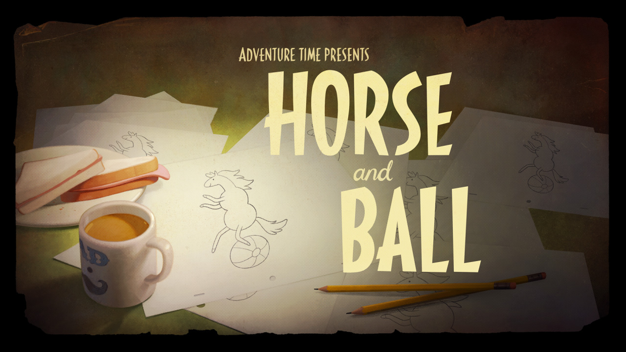 Horse and Ball - title carddesigned by James Baxterpainted by Joy Angpremieres Thursday,