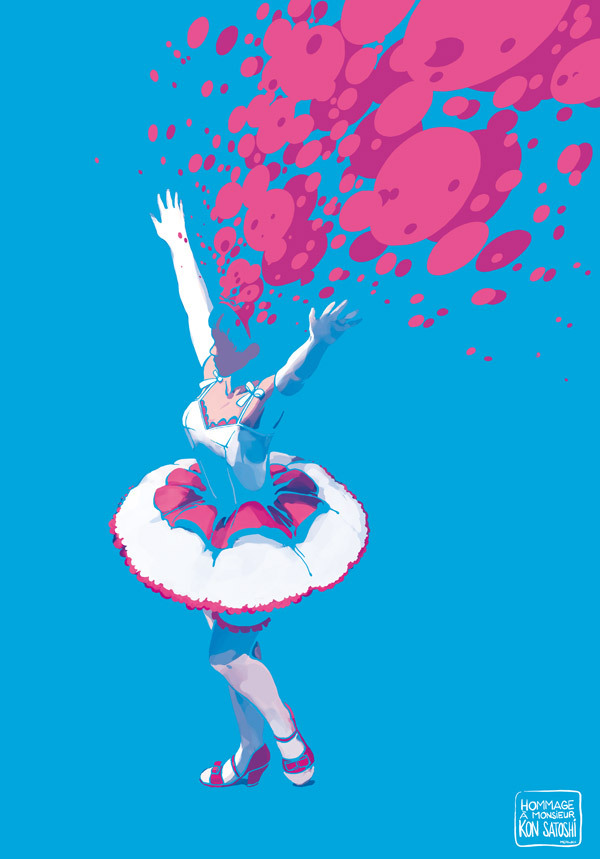 ca-tsuka:  Stills from “A Tribute to Satoshi Kon” french exhibition (online gallery).Satoshi