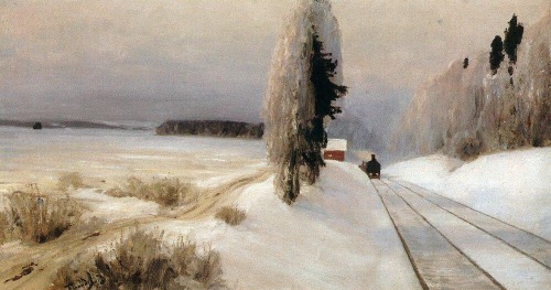 Railway near Tarusa Station, Vasily Polenov