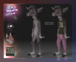 scruffy-deer:  Character design for my short film! This is the finalized design. I’ll be modelling him on Tuesday!&lt;3