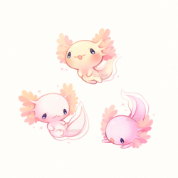 fluffysheeps: Lil axolotl pals ✨