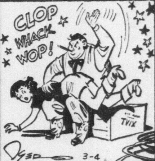 patriarchsthings:Our Sunday Spanking Strip is from March of 1950.  In the Adventures of Patsy, this 