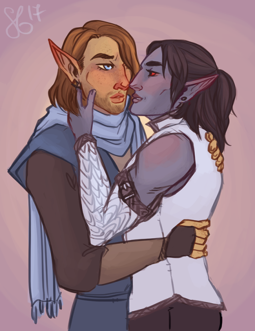 perpetually chilly Altmer ice mage Edaire is @elfprince‘s, hot-blooded Dunmer nightblade Bravosi is 