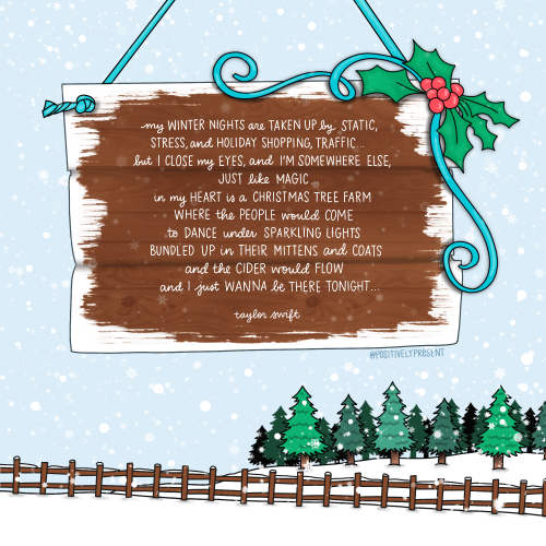 @taylorswift Christmas Tree Farm lyrics! 