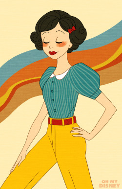 sototallydisney:  Royally retro Disney Princesses. http://di.sn/6008BKkro 