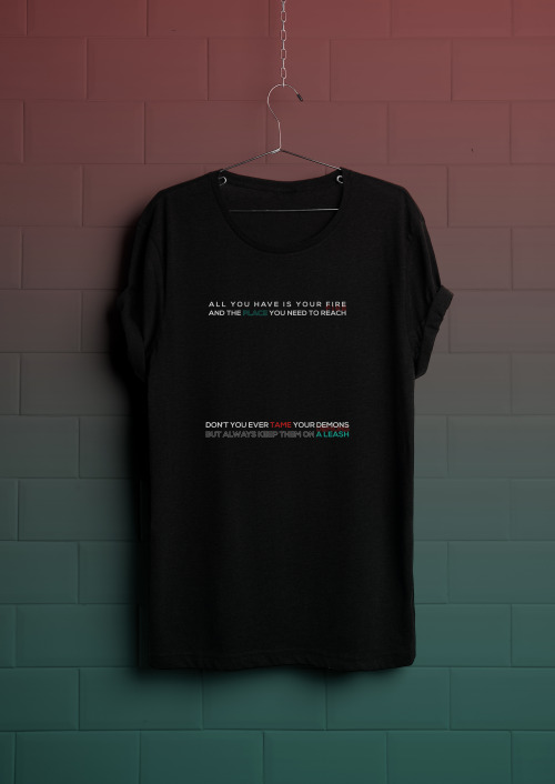 HOZIER lyrics apparel designsThe songs are:Shriek In The Woods SomewhereArsonist&rsquo;s Lullaby