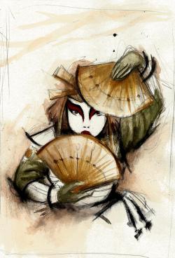 albasblog:  old watercolor of suki