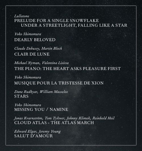 rafaelafranzen:An imagined collection of piano pieces played by Sam MullinerA fan playlist for Harry