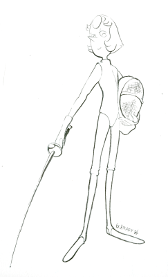 gracekraft:  Pearl Appreciation Week has me in the spirit for drawing Pearl I guess haha.  Really excited for Steven the Swordfighter on Wednesday. Pearl in fencing attire only seems fitting, I bet she is a master with all three types of blades. 