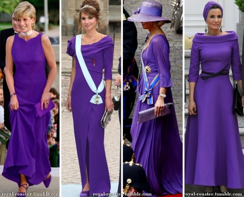 royal ladies in purple