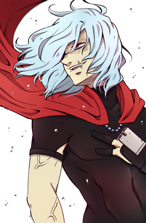  Shigaraki’s outfit from Ch. 273 Shigaraki can be really glad that a hero with a red cape was 