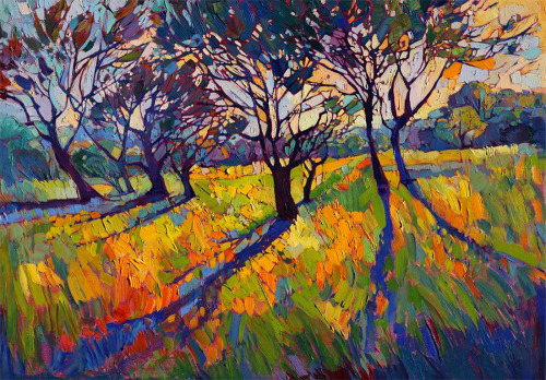 taktophoto: Oil Landscapes Transformed into Mosaics of Color by Erin Hanson