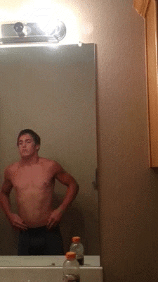 dudes-exposed:  DE Exclusive: Trey from Texas (Gif Post!) Enjoy these sexy gifs of 18-year old straight stud Trey from the previous post! If you guys are nice, I might post the videos…   ;) Original post is here.