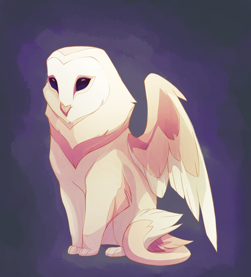 vamtaro:It’s a barn owl griffin.I honestly don’t know why I draw griffins as often as I do 