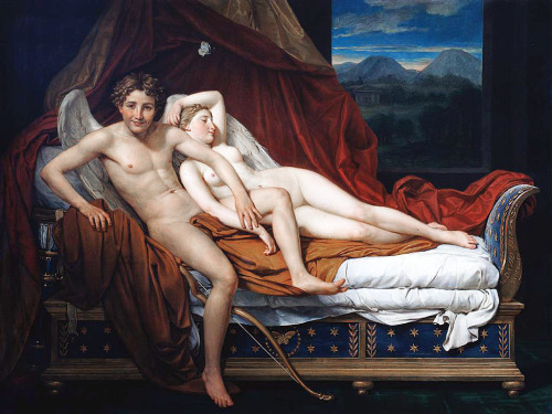 Jacques-Louis David(French; 1748–1825)Cupid and Psyche1817Oil on canvasThe Cleveland Museum of Art, 