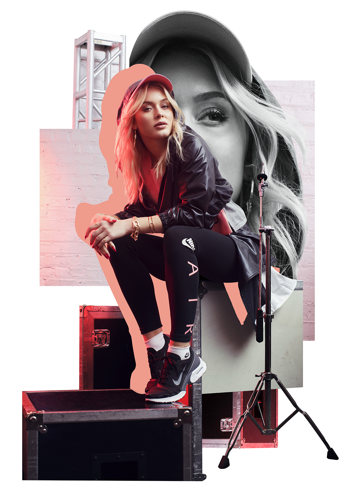 THECUADRO - Digital artwork for Nike x Zara Larsson Campaign.