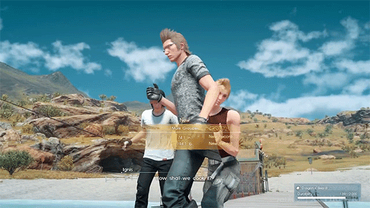 dreadspawned: Final Fantasy XV - Look at these precious nerds enjoying their giant